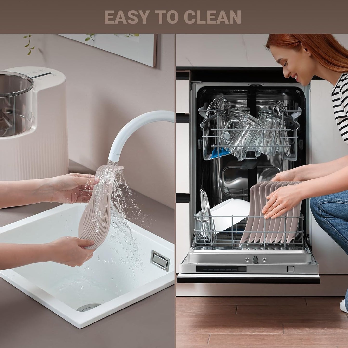 Heat Resistant Silicone Spoon Rest, Non-Slip Spoon Holder for Kitchen Counter, Silicone Spoon Rest for Stove Top for Spoons, Spatulas, Ladles, Tongs (Khaki)