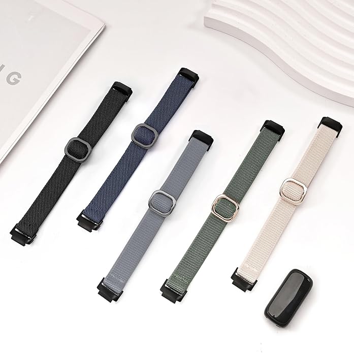 5 Pack Stretchy Nylon Compatible with Fitbit Inspire 3 Bands for Women Men, Elastic Adjustable Soft Sport Strap Replacement Wristband for Fitbit Inspire 3 Bands/Fitbit Inspire 2