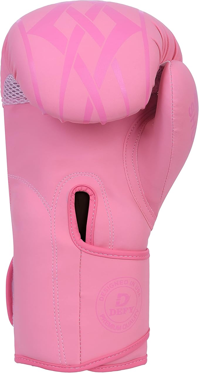 DEFY Boxing Gloves for Men & Women - Premium Quality Synthetic Leather Boxing Gloves for Training - Perfect for Punching Heavy Bags, Sparring, & Fighting Gloves