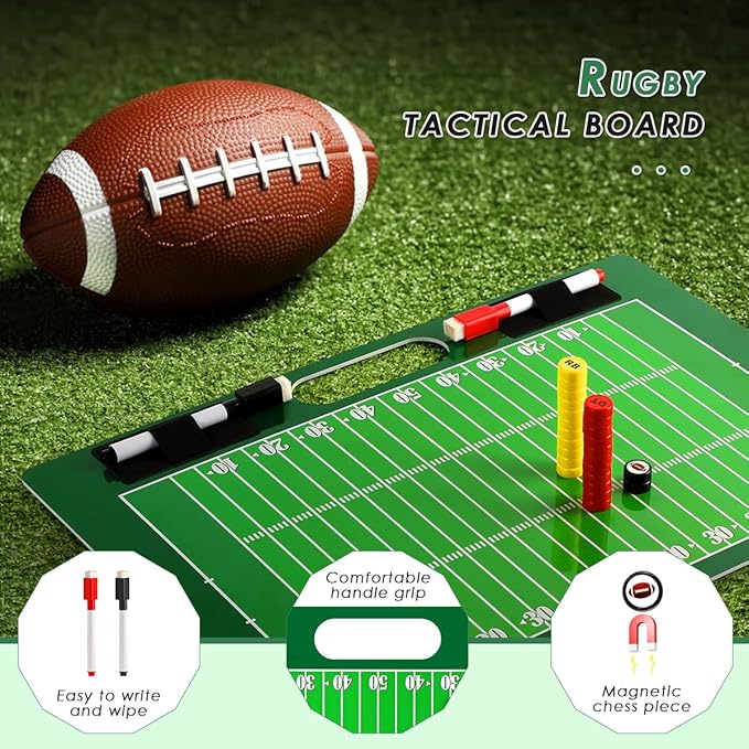 Keweis Magnetic Football Dry Erase Coaches Board 24 Magnets