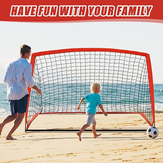 KTRIO Soccer Goal Soccer Net 6x4 ft