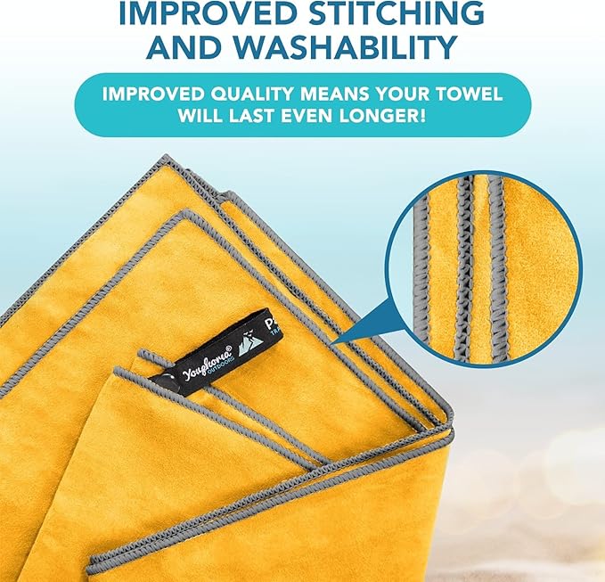 Youphoria Microfiber Travel Towel Fast Drying Lightweight -