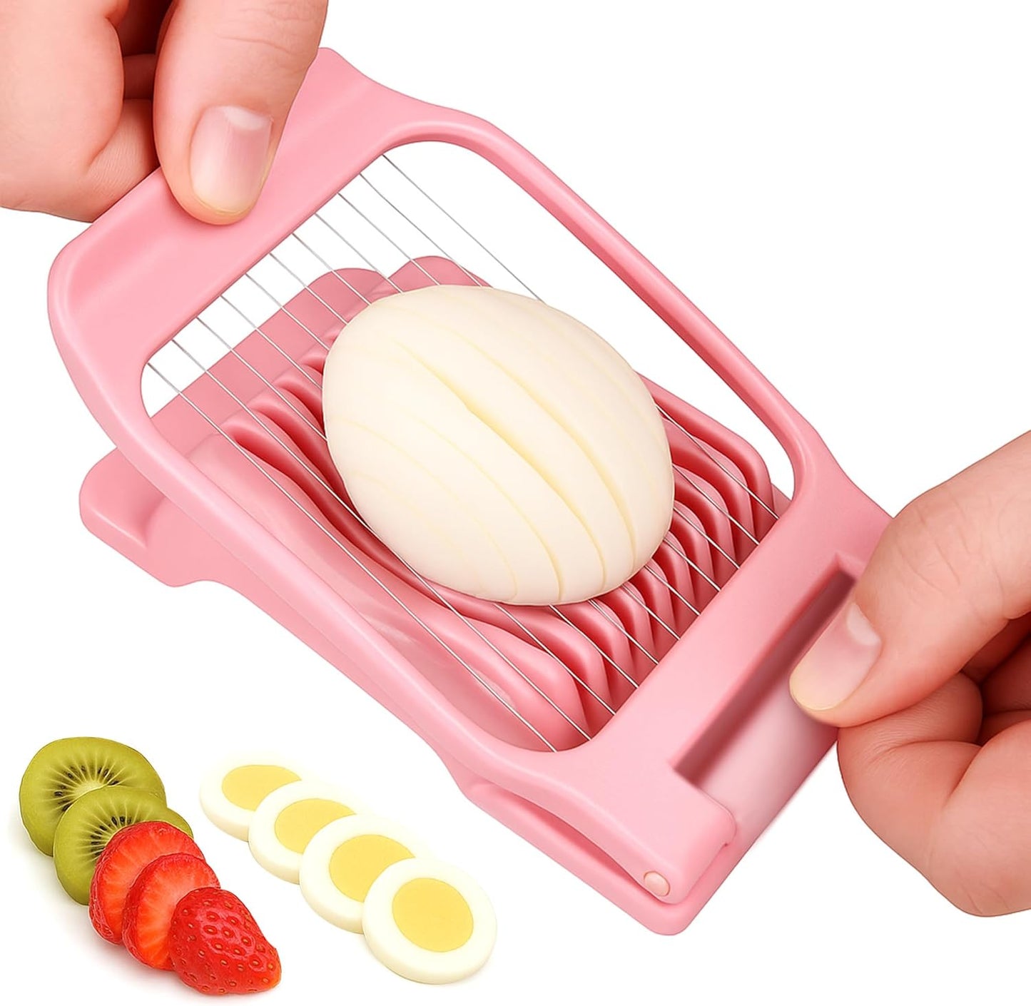Egg Slicer for Hard Boiled Eggs Egg Cutter Strawberry Dicer for Kitchen Home Use