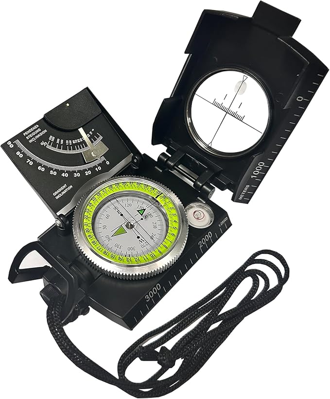 Lensatic Compass Military Grade IP65 Waterproof