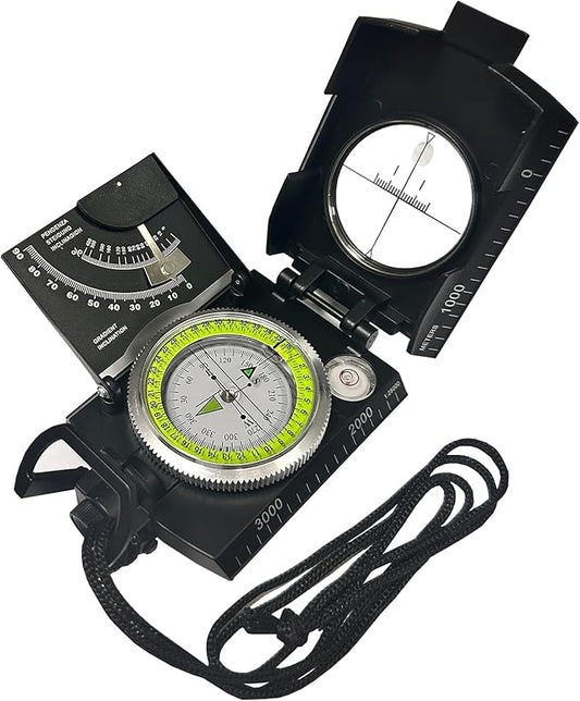 Lensatic Compass Military Grade IP65 Waterproof