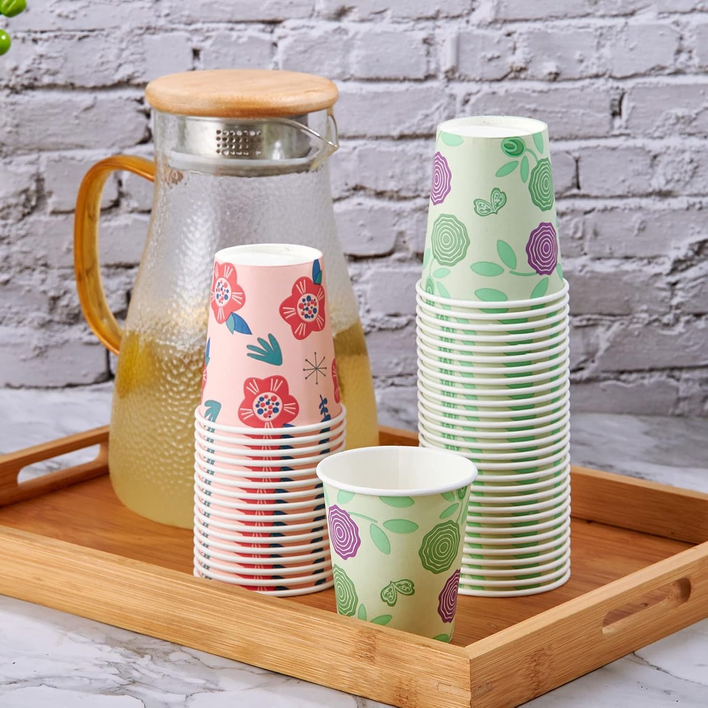 600 Pack 5 oz Paper Disposable Colorful Bathroom Small Mouthwash Espresso Cups for Party, Picnic, Travel and Events