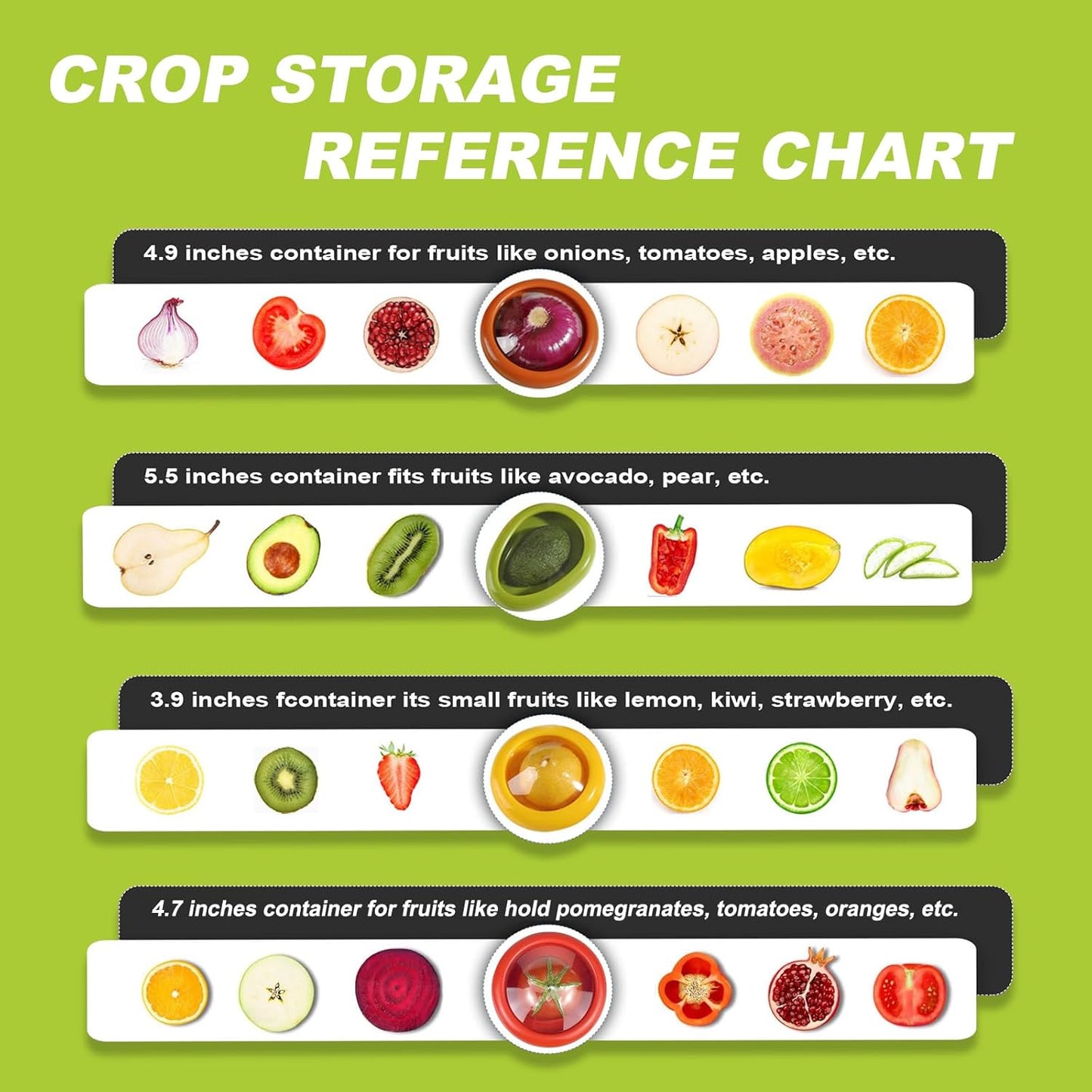 Set of 4 Fresh Food Containers, Fresh Pod, Reusable Silicone Storage Pods for Avocado, Onions, Tomatoes, Garlic – Anti-Oxidation for Fridge, Send Goods from Local Warehouse