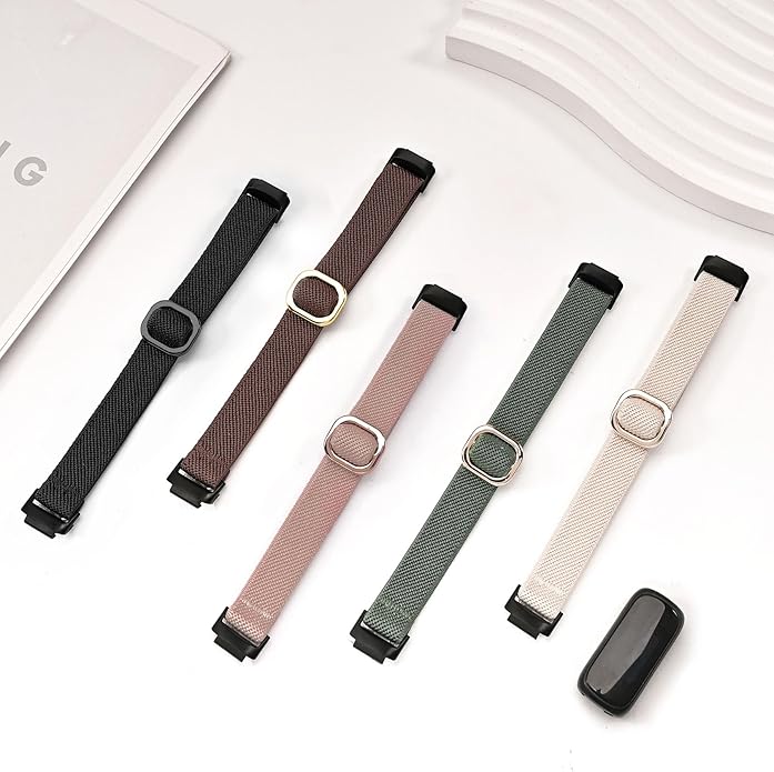 5 Pack Stretchy Nylon Compatible with Fitbit Inspire 3 Bands for Women Men, Elastic Adjustable Soft Sport Strap Replacement Wristband for Fitbit Inspire 3 Bands/Fitbit Inspire 2
