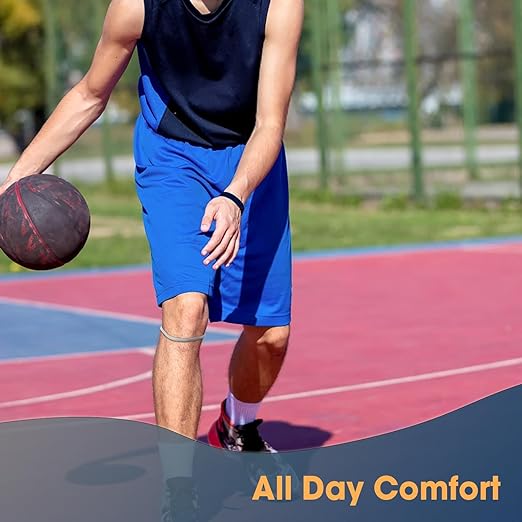 Knee Strap Patella Support: Knee Band for Patellar Tendon Pain Relief - Knee Brace for Tendonitis Jumpers Running Sports Basketball Men Women (Grey)
