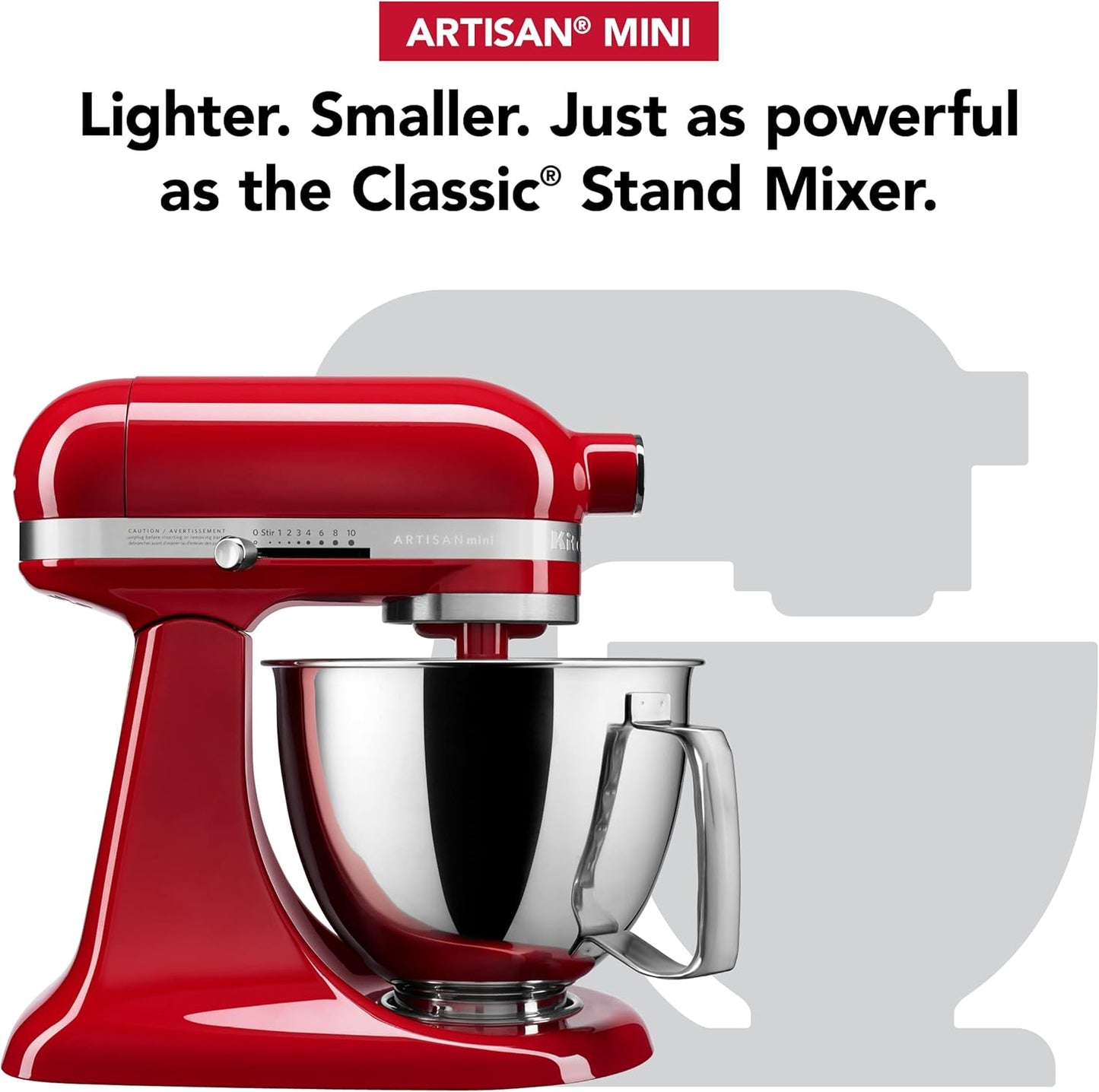 KitchenAid Artisan Mini 3.5 Quart Tilt-Head Stand Mixer - KSM3316X - Empire Red