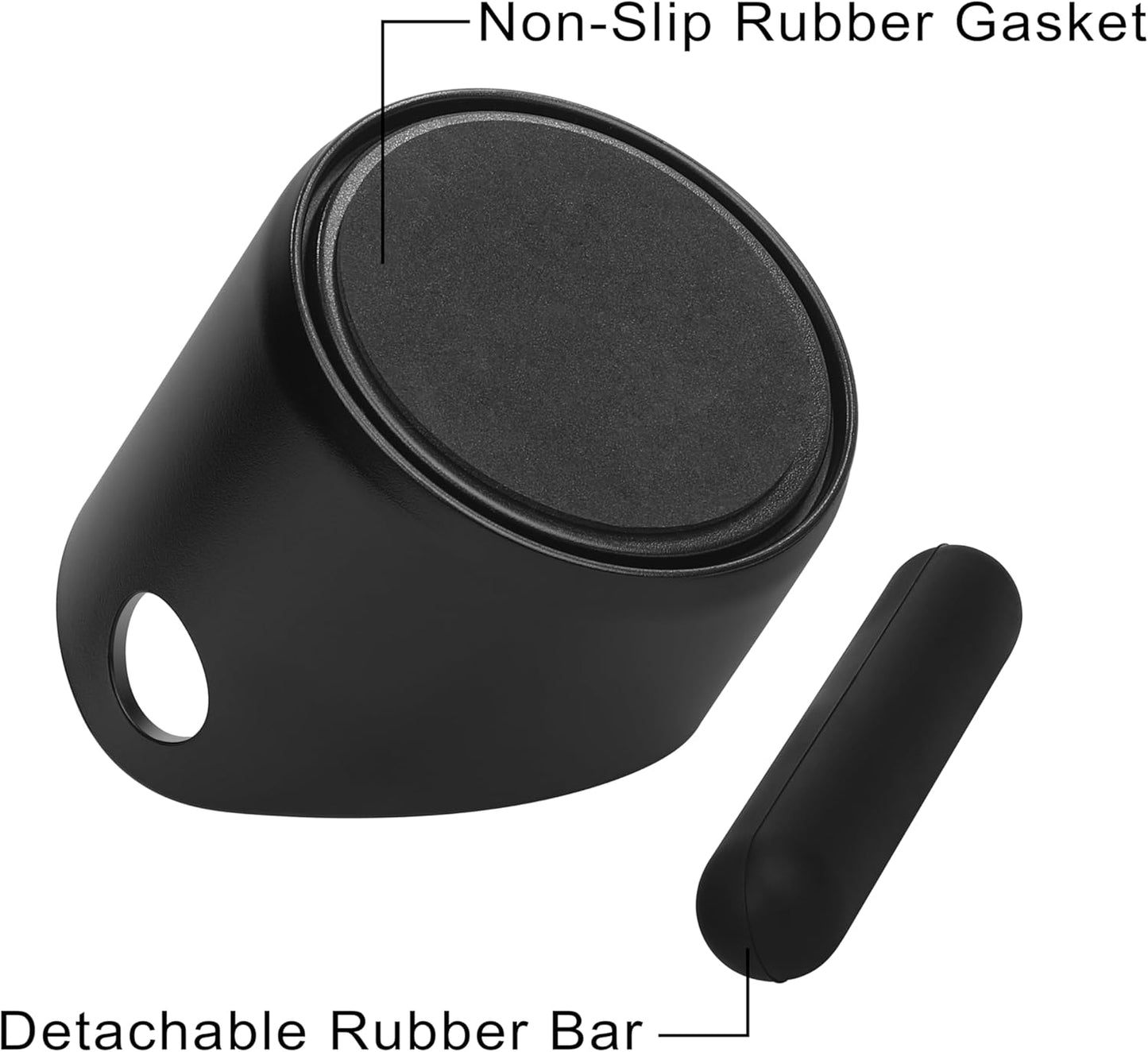 Small Coffee Knock Box, Apexstone Small Knock Box Espresso, Knock Box Small, Coffee Mini Knock Box, Mini Knock Box Espresso With Removable Knock Bar And Non-Slip Base