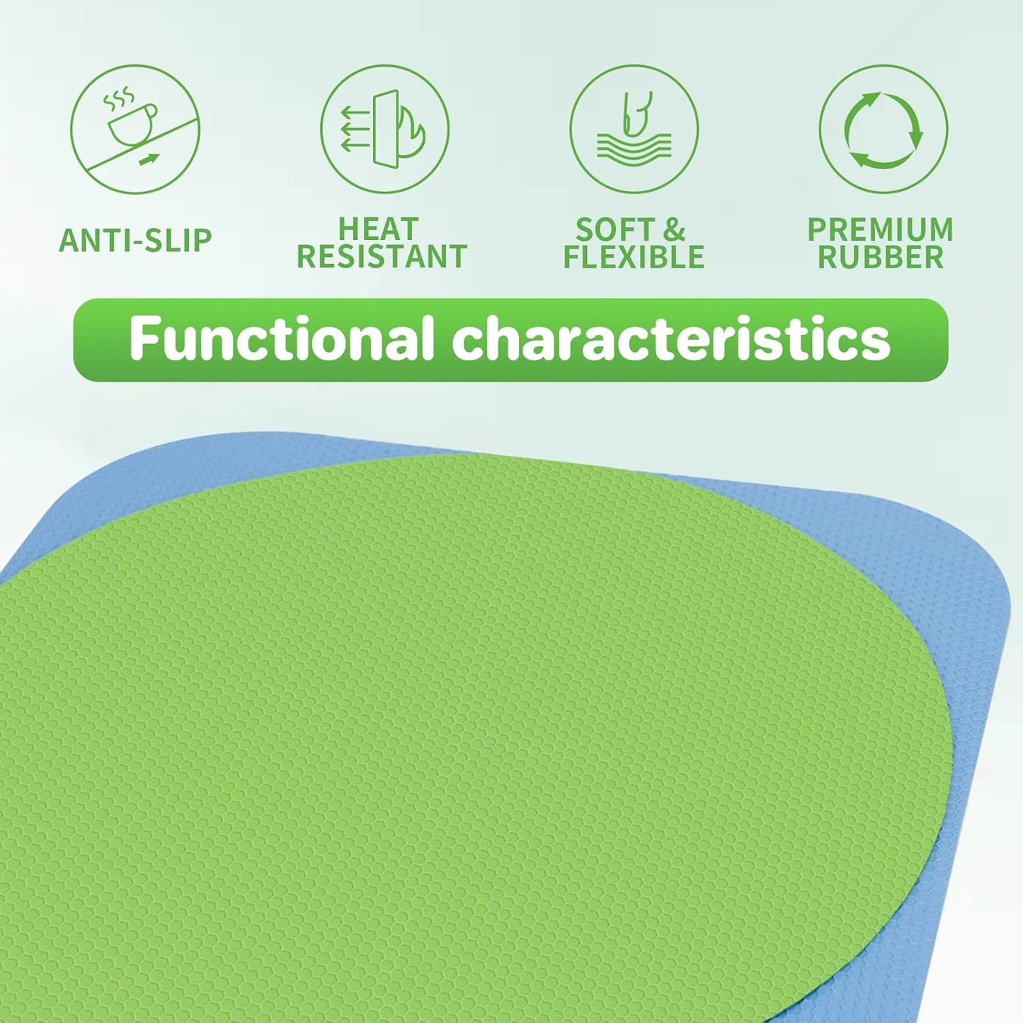 Leezmark 6 Pcs Jar Opener, Rubber Jar Grippers Multi-function Silicone Jar Gripper Pads Bottle Lid Opener Jar Openers for Seniors with Arthritis Weak Hands (6 Colors)