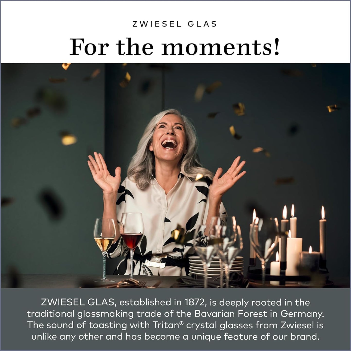 ZWIESEL GLAS Pure Water Glass (Set of 6), Drinking Glasses for Water, Dishwasher-Safe Machine-Made Tritan Crystal Glasses, Made in Germany (15 Ounce)