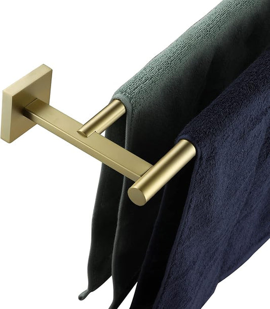 KOKOSIRI Towel Bar Bathroom Towel Holder Double Rails 20 Inch B5005BG-L20