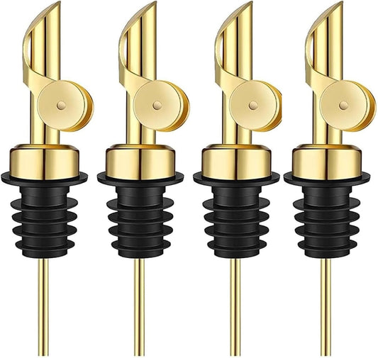 Pafuen Auto Liquor Pour Spout (4, Gold)