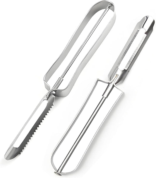 Best Vegetable Carrot Potato Peelers for Kitchen, 2 Pcs, Just Like Mom's old steel Fruits Peeler(52877)