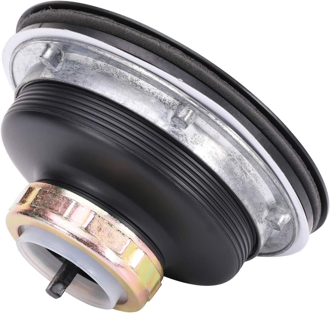 KONE 3-1/2 Inch Kitchen Sink Stainless Steel Basket Strainer Water Stopper with Drain Assembly, Black Finish Rustproof and Durable