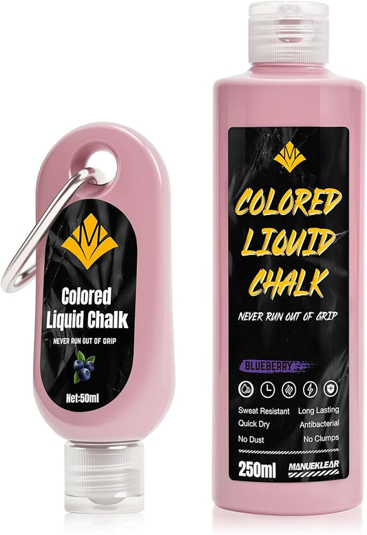 MANUEKLEAR 50/250ml Scented Gym Chalk Easy to Carry, Liquid Chalk Gym for Dry Hands and Enhance Grip, Lifting Chalk for Weightlifting, Gymnastics, Rock Climbing