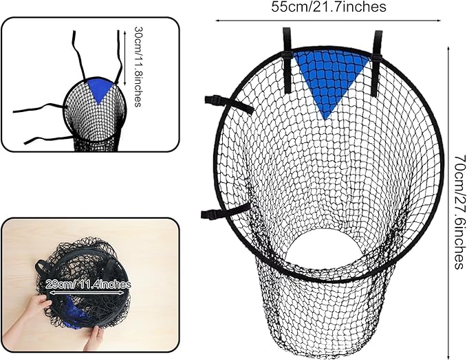 Krijues 2PCS Soccer Goal Target Nets for Shootings