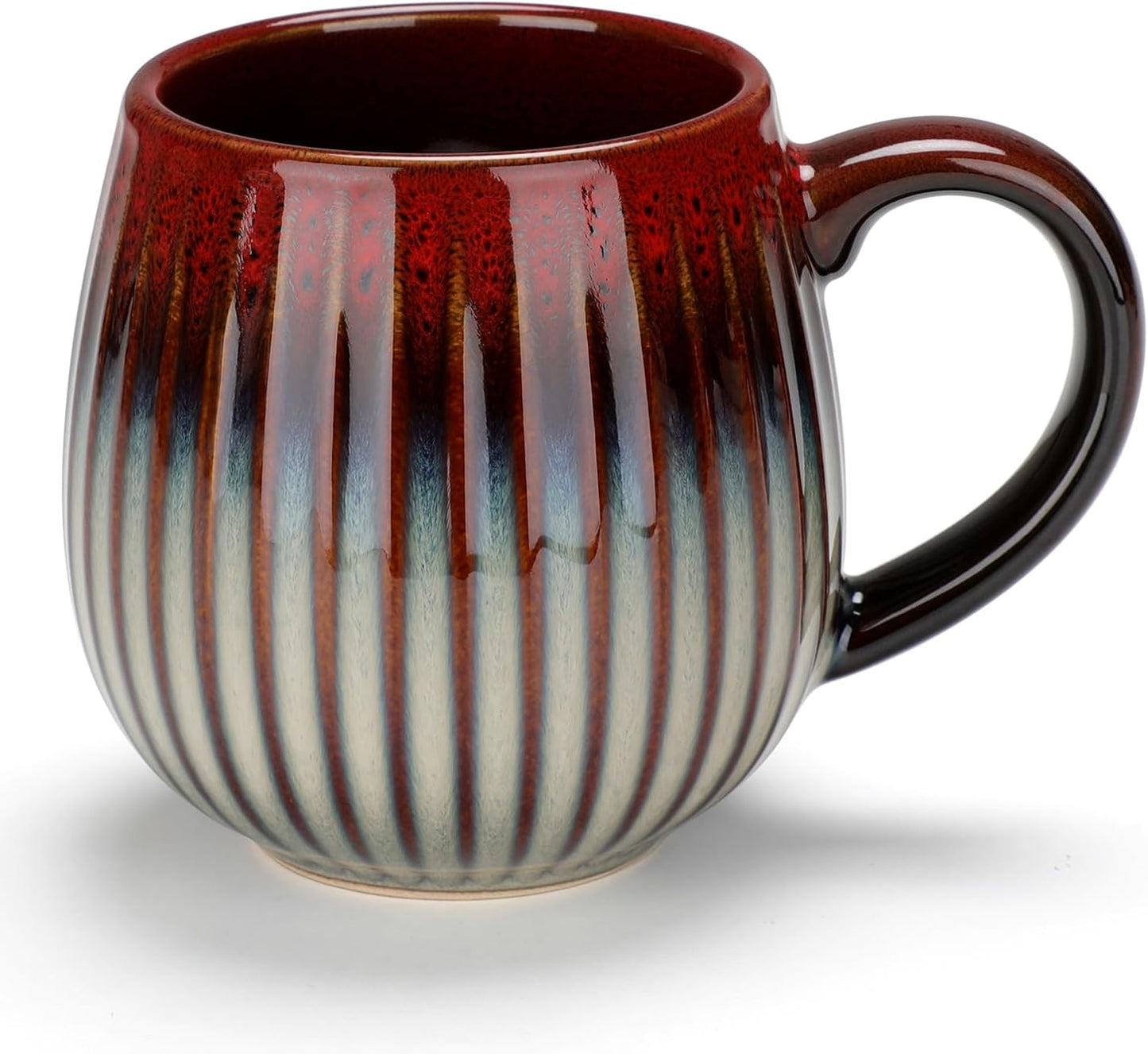 CosyCorner Ceramic Coffee Mug, 17 oz Large Coffee Cups for Home and Office, Ceramic Cup for Coffee & Tea（A）