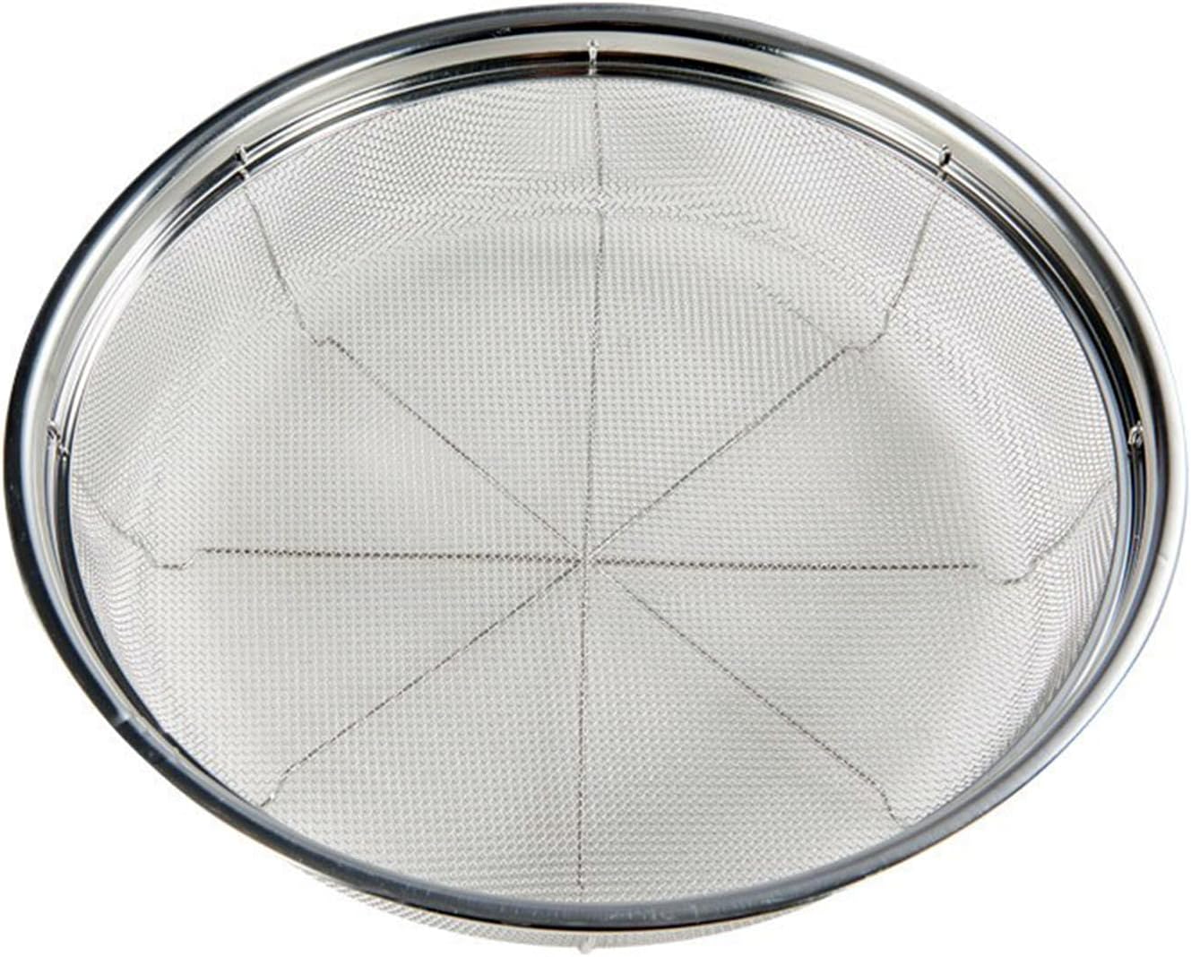 Fine Mesh Strainer for Kitchen, Stainless Steel Colander Bowl for Pasta, Rice, Fruit, Metal Net Baskets with Resting Base - Strain, Drain, Rinse （Diameter 12.2 inch）