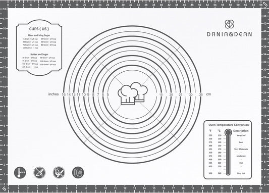 Silicone Mat, 28 x 20inch Extra Large Non-stick Pastry Baking Mat with Measurement, Resuable Thick Cookie Sheet Counter Mat, Dough Rolling Mat, Oven Liner, Fondant/Pie Crust Mat