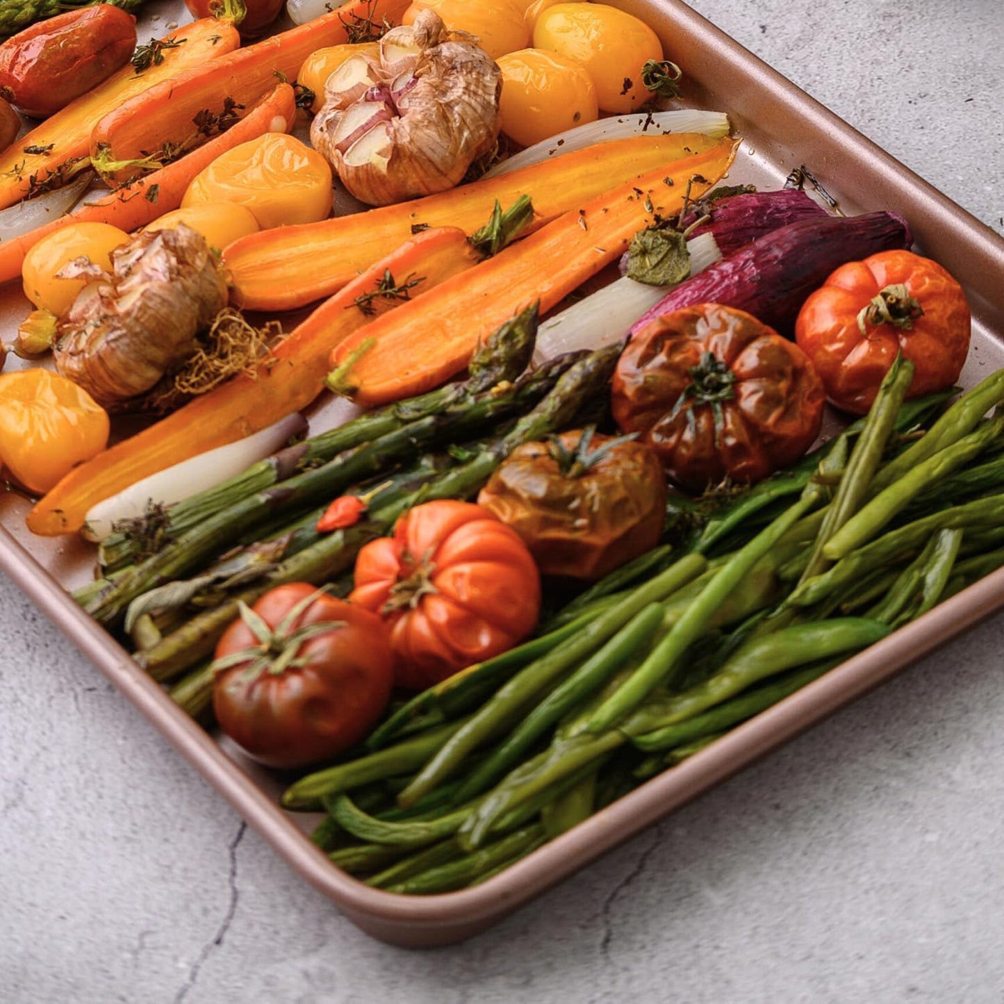 Nonstick Non-Toxic 18-inch Half Baking Sheet 2-Pack | Premium Extra Thick Sheet Pan | Warp Resistant Large Cookie Sheet