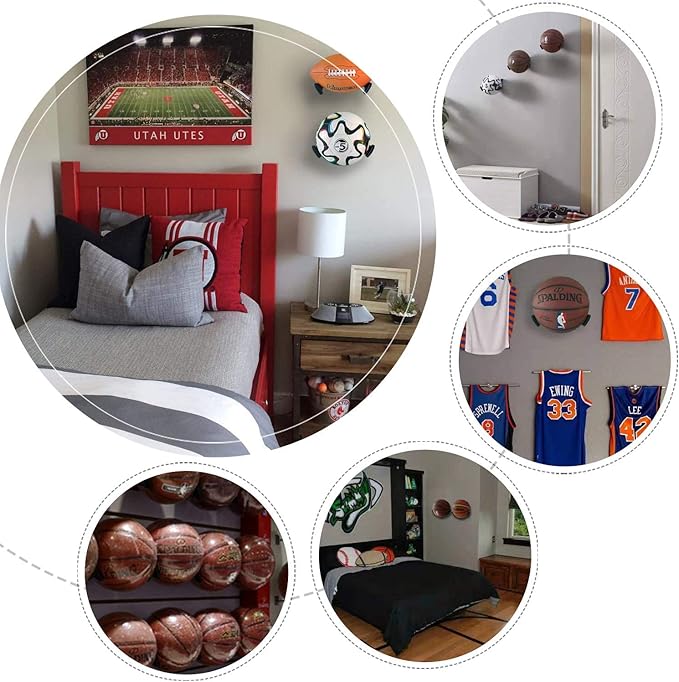 Ball Holder Wall Mount Basketball Ball Claw Space HBF001