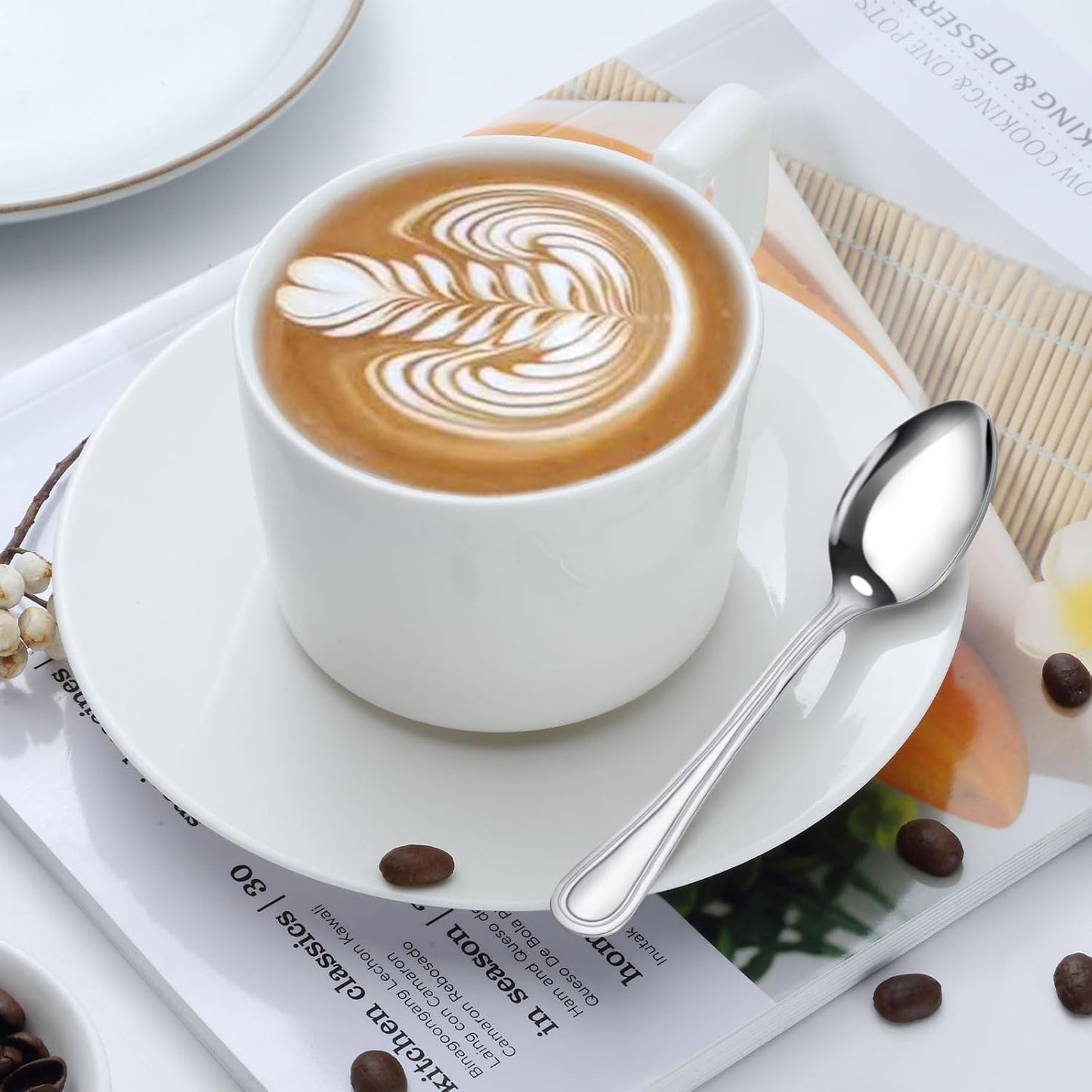 Coffee Spoons, 24-piece Espresso Spoons, 4.7-inch Stainless Steel Small Spoons for Coffee, Hot Tea, Desserts and Appetizers, Demitasse Spoon for Coffee Bar, Dishwasher Safe