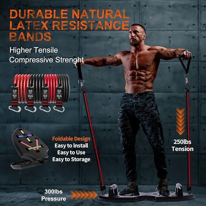 LALAHIGH Upgraded Push Up Board: Multi-Functional 20 in 1 Bar