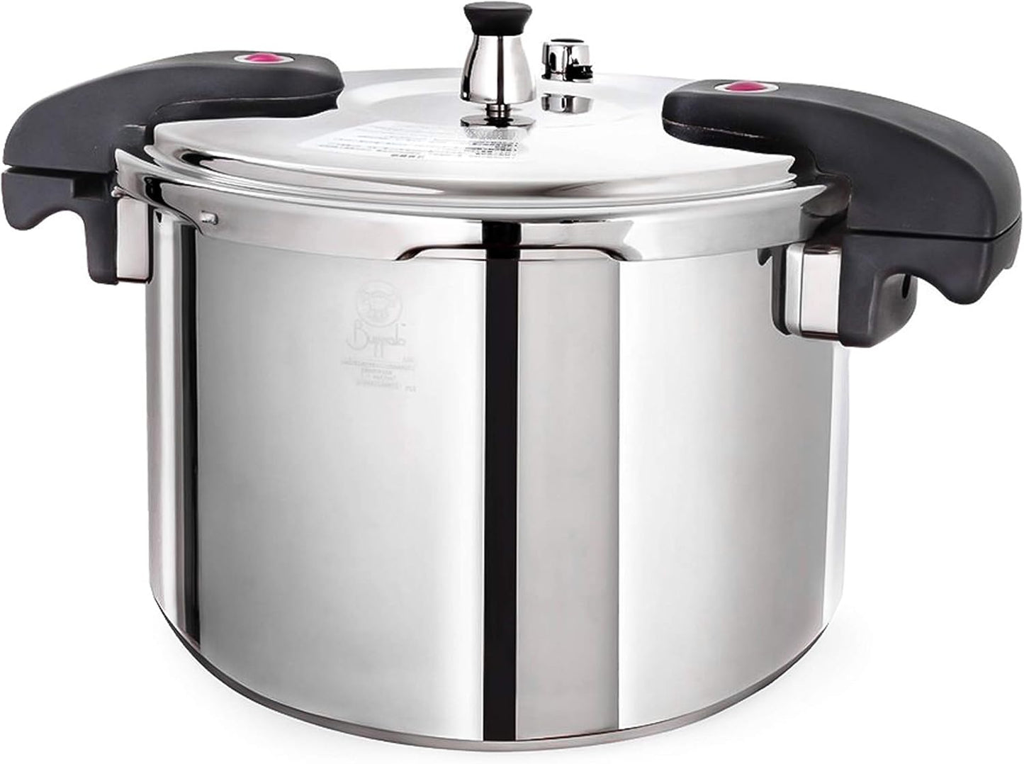 Buffalo 12 Quart Pressure Cooker Stainless Steel - Large Canning Pot with Lid for Home, Commercial Use - Easy to Clean Induction Stove Top Pressure Canner, Can Cooker - SG Certificate QCP412