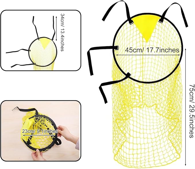 Krijues 2PCS Soccer Goal Target Nets for Shootings