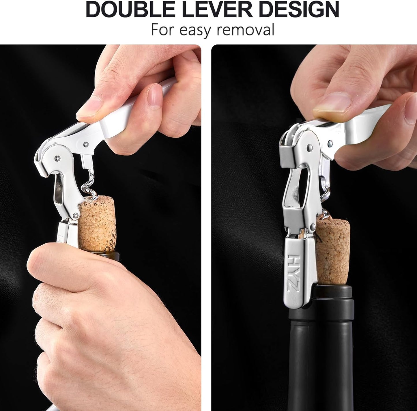 HYZ Wine Opener Bulk 20Pack for Bartender, Professional Waiter Corkscrew Wine Key for Servers,Wine Bottle Opener Double Hinged, Wine Accessories Set for Party Favor, Multi Color