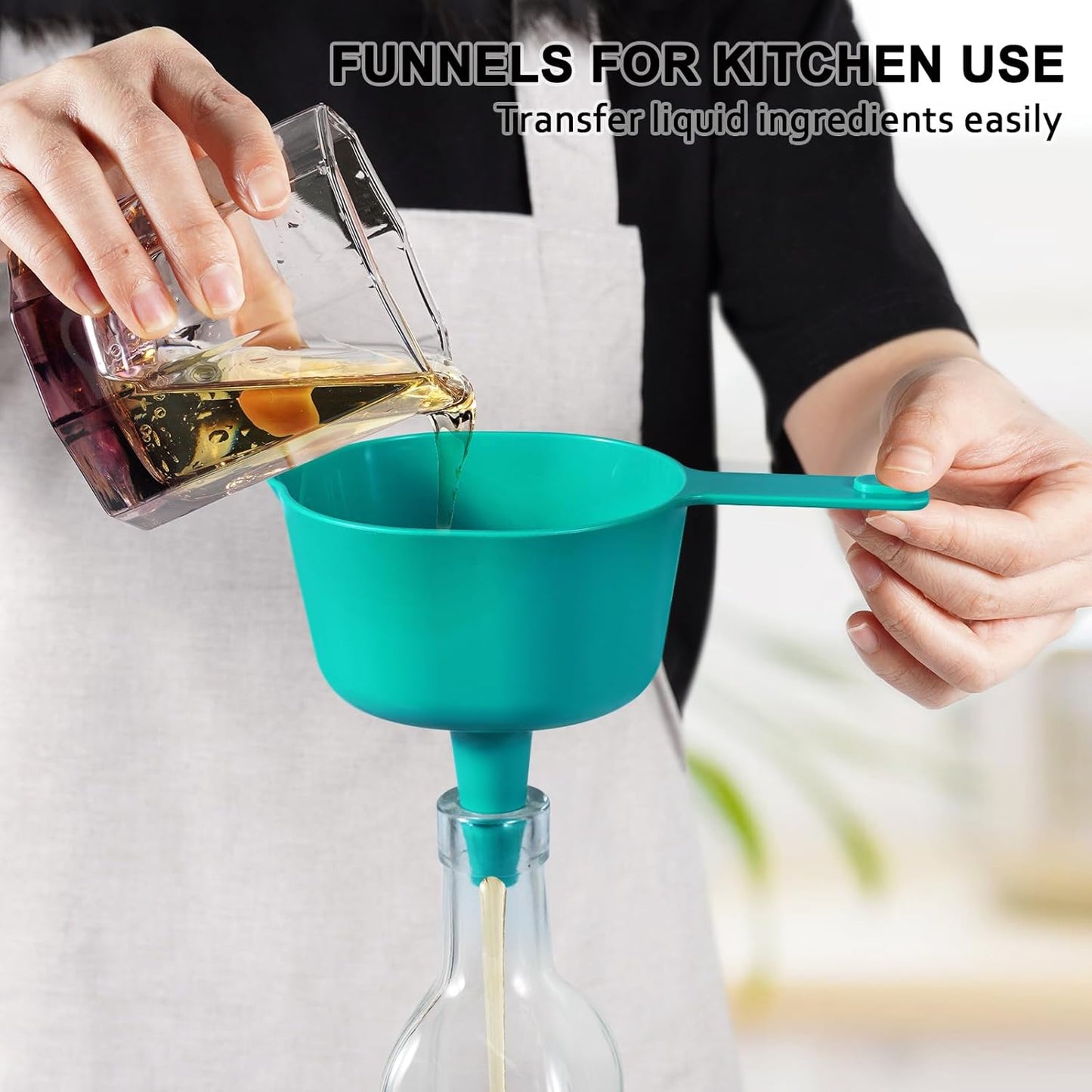 Measuring Cups and Spoons set 10 Pieces, Stackable Measuring Cup with White Lid, Kitchen Cooking Baking Measuring Set for Liquid and Dry, BPA Free, Dishwasher Safe (Multicolor)