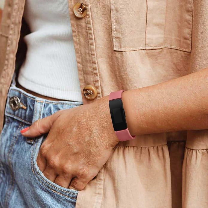 6 Pack Bands for Fitbit Inspire 2 / Inspire HR/Inspire/Ace 2 Replacement Wristbands for Women Men Small Large