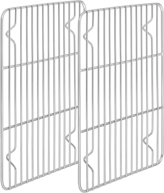 Stainless Steel Cooling Racks Set of 2, Homikit 11.6”*9.1” Heavy Duty Wire Baking Rack for Cooking Roasting Grilling Bacon Cake Cookies, Non Toxic & Rust Free