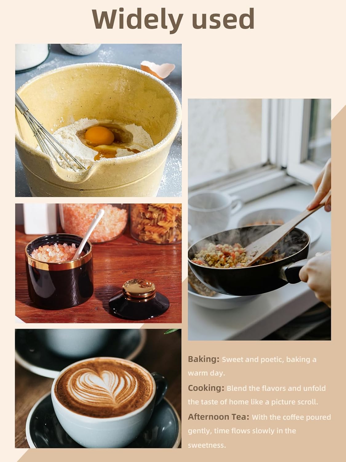 HAOTOP 8 oz Sugar Bowl with Lid and Spoon, Simple Ceramic Sugar Jar Sugar Dispenser Sugar Container Coffee Bar Accessories, Modern Kitchen Countertop Canisters, Black