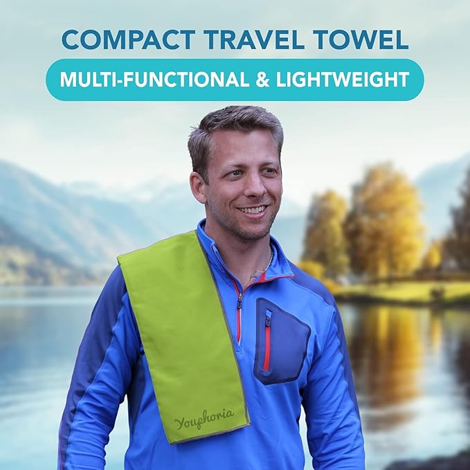 Youphoria Microfiber Travel Towel Fast Drying Lightweight -