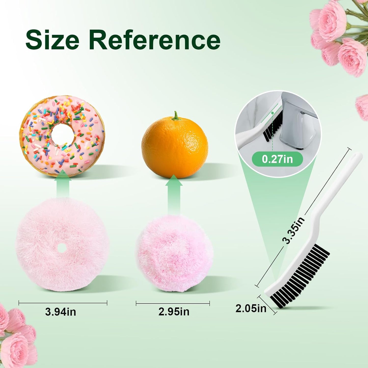 Hard Bristle Crevice Cleaning Brush & Non Scratch Soft Scrub Brush Set, 6-Pack: 4 Stiff Gap Brush+2 Gentle Scrubber, Bathroom & Kitchen Cleaning Tool for Grout Sink Faucet Tub and More