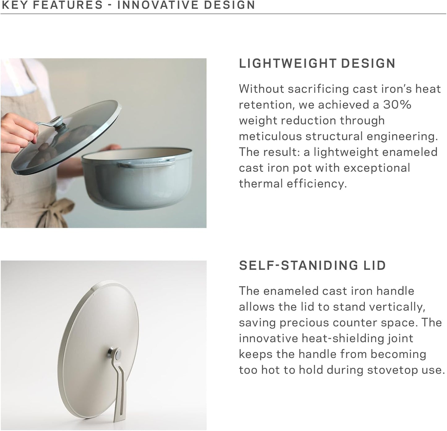 Vermicular Oven Pot 2.0 | Lightweight Enameled Cast Iron Pot | 26cm (5.9 Qt) | Non-Toxic | Induction-compatible | Dutch Oven | Made in Japan | Hazelnut Brown