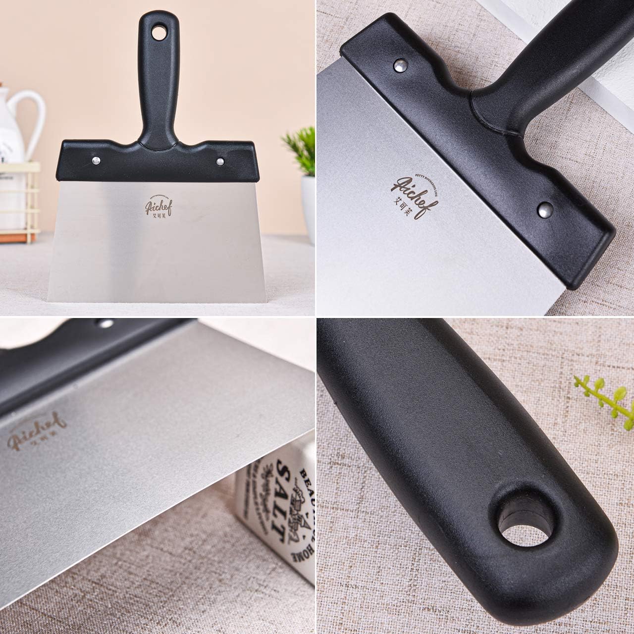 Chocolate Thermostat Spatula Melting Chocolate tempering Scraper Baking Tool Chocolate Tools.Stainless Steel Spatula Temperature Regulating Blade.(Chocolate Thermostat Spatula (Large Size))