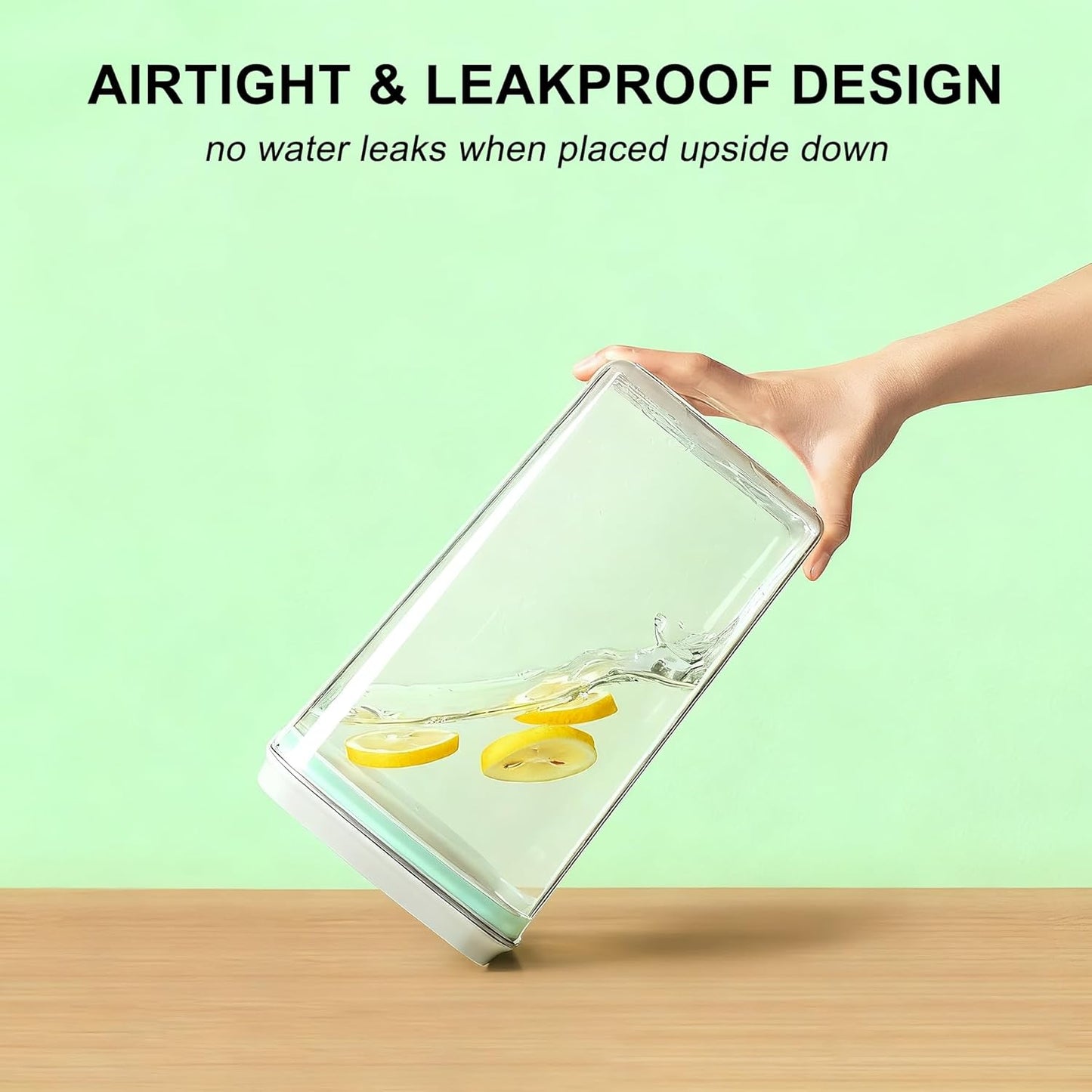 Pop Containers with Lids - Stackable Airtight Food Storage, Kitchen Pantry Storage Containers for Snacks Candy Salt Herbs Spices BPA-Free (4000ml / 4.2qt *2)