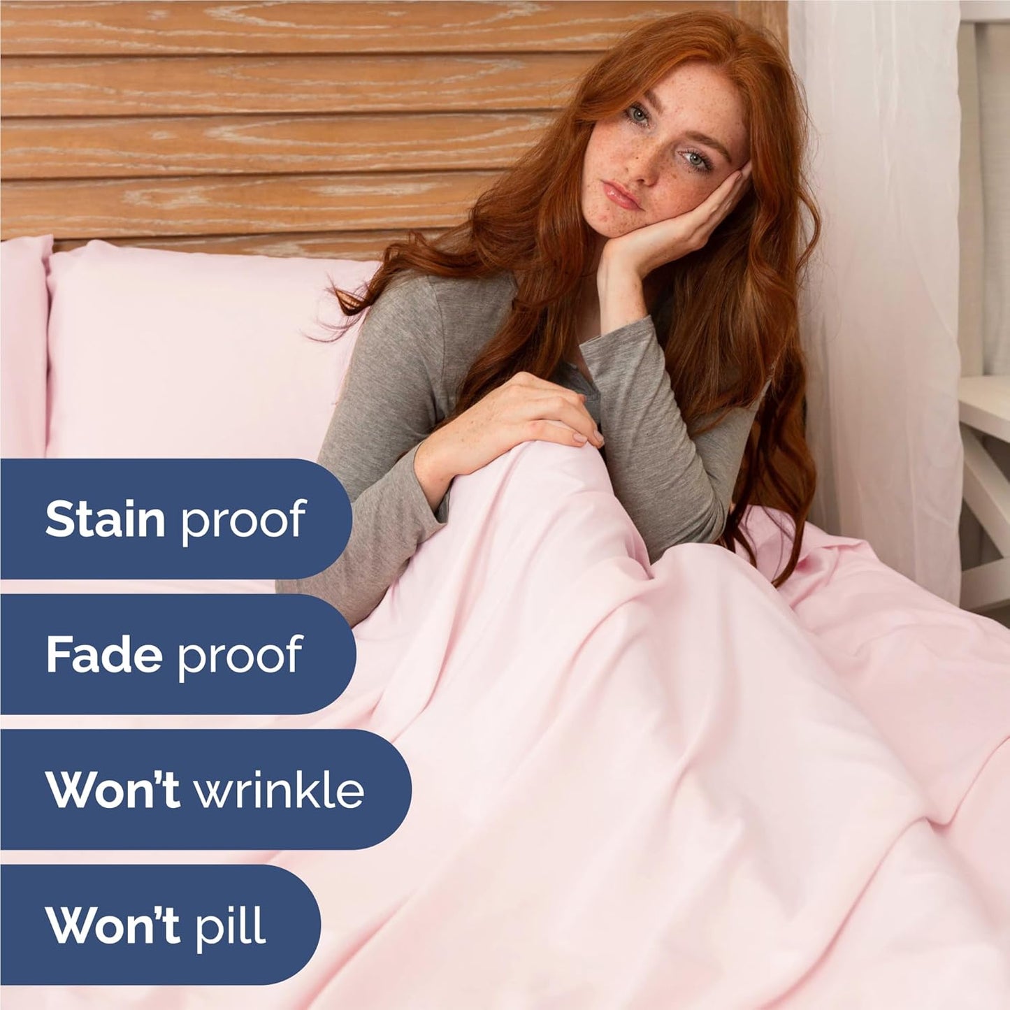 Split King Size 5 Piece Sheet Set - Comfy Breathable & Cooling Bed Sheets Set - Hotel Luxury Bedding for Women, Men, Kids, Teens, Boys & Girls - Deep Pockets, Soft, Wrinkle Free - Oeko-Tex - Lav Pink