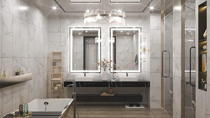 Keonjinn 40 x 28 Inch LED Mirror 90+ (Vertical