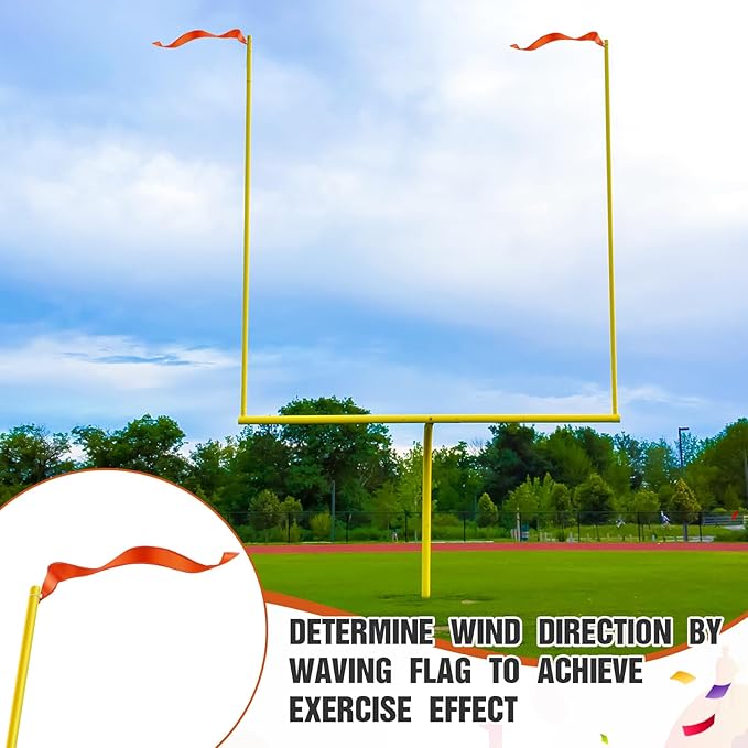 Mepase Set of 4 Football Goalpost Wind Directional 8 Fixed 4 x 42 Inch