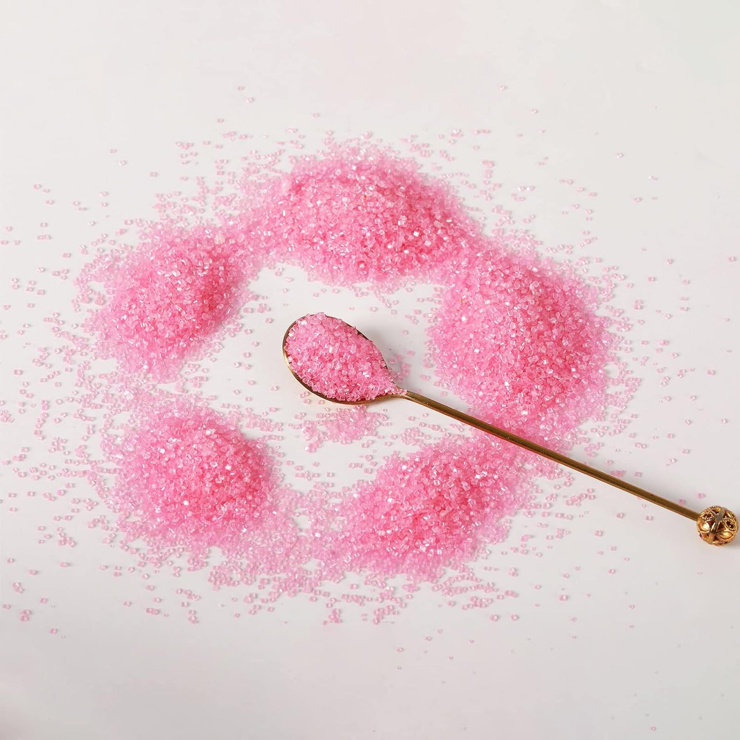 Kasvan Pink Sanding Sugar Sprinkles - Edible Sugar Crystals, Baking Cake Decorations, Ice Cream Toppings cupcake Decorating, Wedding Party Chirstmas Supplies, 85g/3.2oz