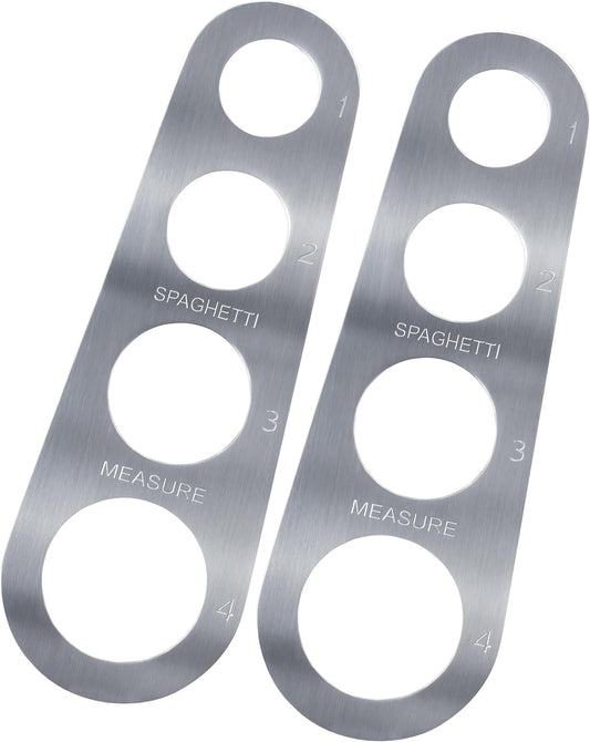 Stainless Steel Spaghetti Measurer Tool YQBOOM 2Pcs Pasta Portion Tool Measuring Tool for Cooking Spaghetti Noodles