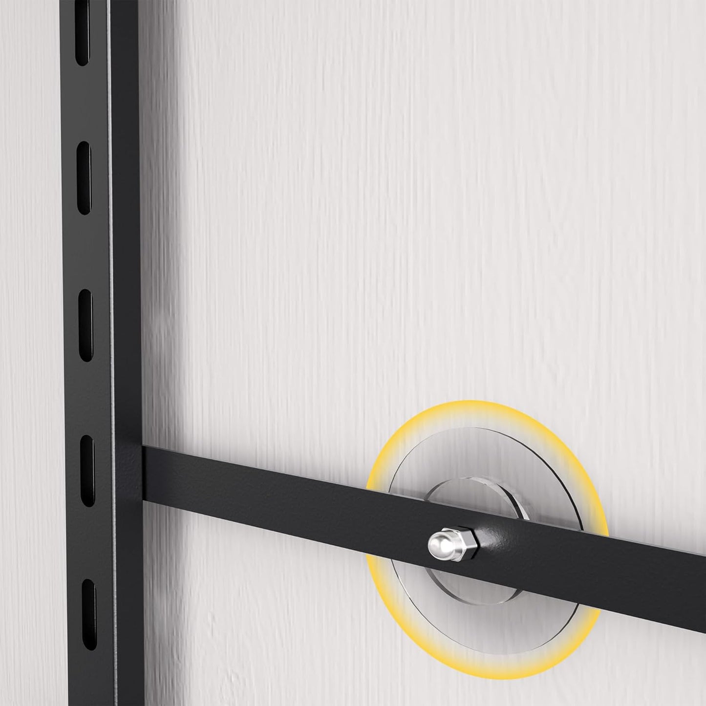 Pantry Door Organizer 12 Inch Wide, 8 Tier Hanging Adjustable Over the Door Spice Rack For Narrow Space,Matt Black