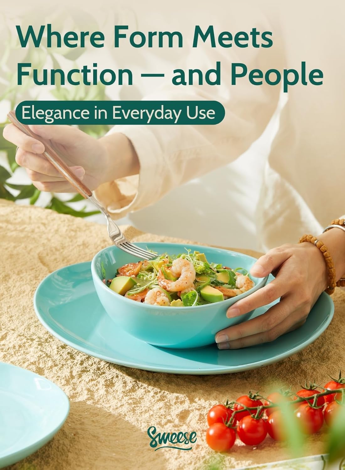 Sweese 6 Inch Porcelain 18 oz Bowls Set of 6, for Soup | Cereal | Fruits | Rice - Microwave, Dishwasher, and Oven Safe - Hot Assorted Color