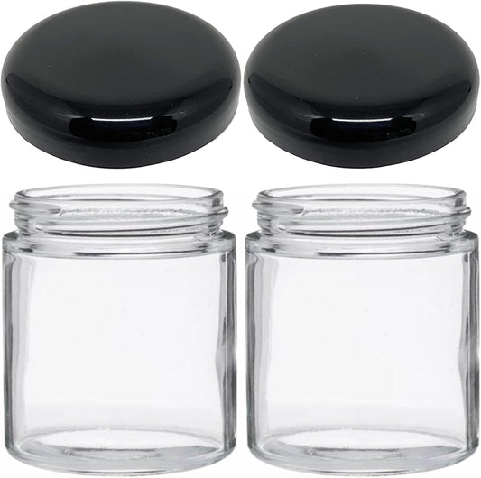 Jarming Collections Mason Jars - 16 oz Glass Extra Wide Mouth Pint Storage Jars with BPA Free Plastic Lids - Made in USA